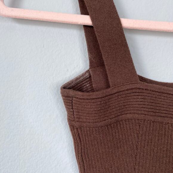 ABERCROMBIE & FITCH Sweater Sweetheart Bodysuit Cinnamon Brown Elevated Size XS - Picture 7 of 8